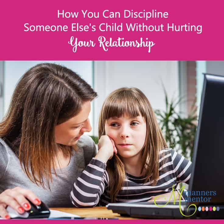 disciplining someone else's child
