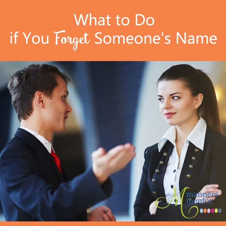 forgetting someone's name