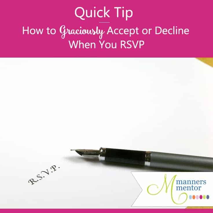 How to Graciously Accept or Decline an Invitation